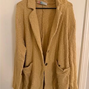 Chic Tan Textured Blazer